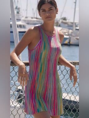 Boho PRAC Knit Garment with Pink Logo and Multicolor 🌈 Trim